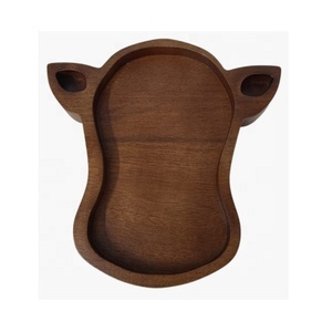 Nouveau moule à sucre moule à fromage couleur personnalisée dernière vente chaude noir foncé mat Antique Vintage manguier bol en bois pour la décoration intérieure - Product Image 3