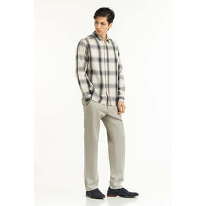 Chemises décontractées pour hommes 100% coton flanelle satinée coupe classique pour le travail de bureau Fournisseur ODM MN-CS-WS25-297 - Product Image 6