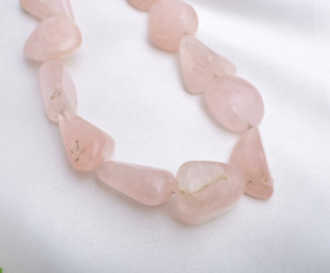 Cuarzo Rosa Natural de Gran Tamaño, Piedras Preciosas Sueltas y Lisas para la Elaboración de Joyería Fina, Cuentas de Piedras Preciosas - Product Image 6
