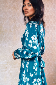 เดรสยาวคลุมข้อเท้าแขนยาวลายดอกไม้แฟชั่นสไตล์ใหม่2025เดรสแม็กซี่พิมพ์ลายดอกไม้ - Product Image 3