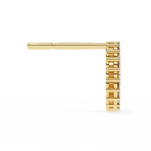 ต่างหูแบบติดหูชุบทอง 18K สุดหรู ประดับเพชรเพาะเลี้ยง ดีไซน์โรสโกลด์สุดพิเศษ สำหรับงานหมั้น ประดับด้วยเพชรหลักแบบเพทาย - Product Image 1