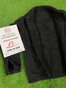 Veste matelassée vintage en toile de luxe pour homme OEM, logo brodé en chenille personnalisé, vêtements de rue, 100% coton - Product Image 2