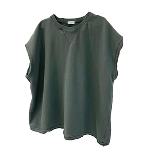 Nuevo diseño personalizado lavado peso pesado camiseta sin mangas francés Terry en blanco vintage camiseta sin mangas hombres - Product Image 2