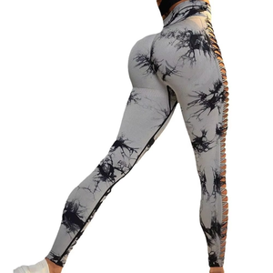 Tie Dye Gym Mujeres Fitness Hip Lifting Yoga Pantalones Entrenamiento Tight Seamless Legging para hombres Ropa DE TRABAJO - Product Image 6