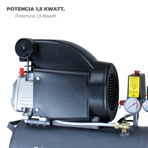Compressore 24 Litri / 8 Bar / 1.5 Kw - 2.0 HP - Product Image 4
