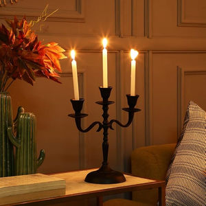 Bougeoir décoratif luxueux pour la maison en métal or candélabre polonais pour la maison bougeoir décoratif à prix raisonnable - Product Image 6