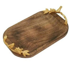 Plateaux essentiels de service en bois avec poignées New Elegant Designed - by Artisan Craft - Product Image 4