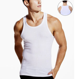 Camiseta de Gimnasio para Hombre 100% Algodón, Corte Ajustado, Canalé, Transpirable, Personalizable - Product Image 5
