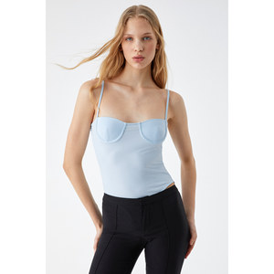 ETHIQUET SULEJE เสื้อเกาะอกแขนกุดทรงสลิมสำหรับผู้หญิง - Product Image 1