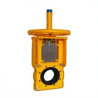Vanne à opercule industrielle pour boues en fonte ductile et acier inoxydable, manuelle, type Wafer, pour eau, DN50-DN500, application générale