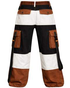 Pantalon cargo homme personnalisé par le fabricant, marron, blanc, noir, multi-poches, streetwear, tactique, utilitaire, pour décontracté et extérieur - Product Image 2