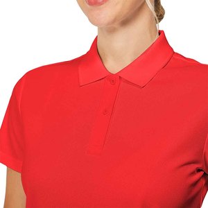 Look professionnel manches courtes pour femmes d'excellente qualité pour polo polos de couleur unie pour femmes - Product Image 3