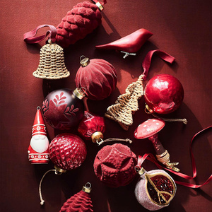 Ensemble d'ornements suspendus de Noël vintage naturels artisanat en rotin pour les décorations d'arbres idées de vacances de Noël-nouveauté - Product Image 6