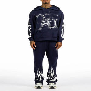 Ensemble de survêtement de jogging pour homme, ensemble d'entraînement sportif athlétique, tenue décontractée confortable pour la salle de sport, la course à pied et le fitness pour homme - Product Image 1