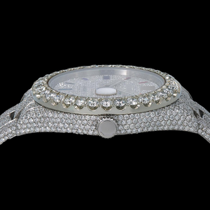 High Quality Diamond Inspired <b>Watch</b> for Men <b>Waterproof</b> Stylish Fashion Fully Iced Out Diamond <b>Watch</b> Supplier - Product Image 3