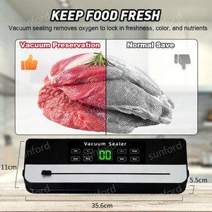 Máquina Selladora al Vacío Mejorada con Control de Temperatura de 60Kpa, Máquina Empacadora al Vacío de Cocina, Máquina Selladora Pequeña, Selladora de Alimentos al Vacío - Product Image 4
