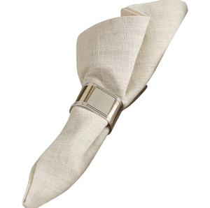 Anillo de servilletas de acero inoxidable con esmalte brillante, soporte de tela para comedor, servilletas de Metal, a bajo precio - Product Image 1