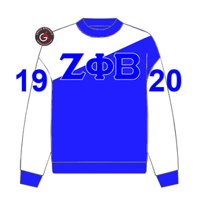 Personnalisé grec Zeta Phi Beta sororité et fraternité brodé attirail pull sweat - Product Image 2