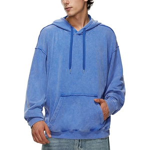 Sudadera con capucha de lavado ácido de alta calidad para hombres, ropa de calle personalizada Vintage de gran tamaño, sudaderas con capucha, proveedor de ropa a granel de fábrica 2025 - Product Image 1