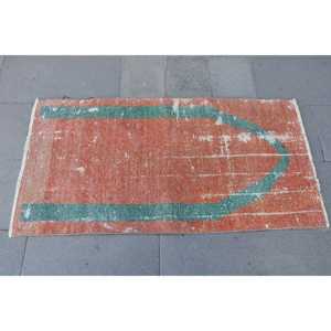 พรมตุรกีวินเทจ ขนาด 2.1x4 ฟุต (64x122 ซม.) พรมขอบสีแดง - Product Image 4