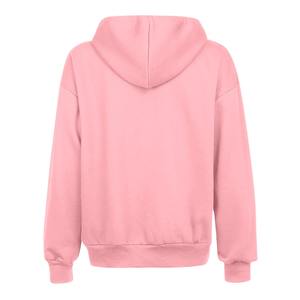 Women's Drawstring Sweatshirt Hoodie Women's Blank Zipper Hoodie <b>Crop</b> <b>Top</b> Full Sleeve Zip up Hoodies Women Street Fashion - Product Image 3