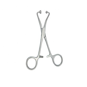 Stainless Steel Backhaus Towel Clamp Forceps 4 Inch Ball <b>Socket</b> Jaws <b>Ratchet</b> Lock Surgical Instrument - Product Image 1