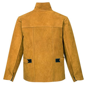 Veste de soudage en cuir de vachette fendu à prix Offre Spéciale bon marché Veste de soudage en cuir de vachette de protection - Product Image 4