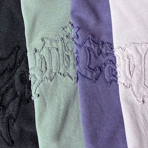 Éponge française coupe ajustée 500 gsm sérigraphie bouffante personnalisée couleur grise cousu sur mesure graphique épaule tombante sweat à capuche lourd - Product Image 6