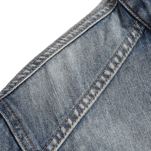 OEM para hombre Vintage Biker chaqueta de mezclilla para los hombres de moda Slim Fit chaqueta con lavado desgastado - Product Image 4