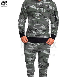 ชุดวอร์มลายพรางแบบสวมหัวสำหรับผู้ชาย ผลิตโดยโรงงาน OEM ขายส่ง ลายพิมพ์เต็มตัว ผ้าฟลีซ ชุดวอร์มลายพรางแบบสวมหัวสำหรับขาย - Product Image 5