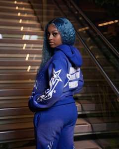 High Quality Sweat suit Manufacturer Distressed Acid Wash Zip Up <b>Applique</b> Patch Embroidery Flare Sweat pant DTF DTG printing - Product Image 1