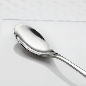 ชุดรับประทานอาหารเย็น5ชิ้น/เซ็ตสีเงินชุดเครื่องใช้บนโต๊ะอาหารทำจากสแตนเลสขัดเงาทำจากโลหะ - Product Image 4