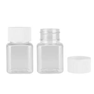 Wholesale New Square <b>Bottle</b> 30cc PET Plastic <b>Bottle</b> Pharmaceutical Grade for Vitamins and <b>Pills</b> from Vietnam - Product Image 1