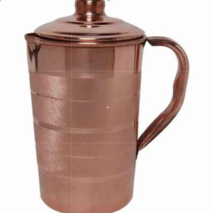 ฝาเหยือกน้ำทองแดงแกะสลักแบบดั้งเดิมทำด้วยมือเป็นมิตรกับสิ่งแวดล้อมคุณภาพสูงสำหรับงานปาร์ตี้ห้องครัวน้ำดื่ม - Product Image 4