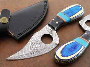 มีดทำครัวเหล็กกล้าคาร์บอนสูงล่าสัตว์อยู่รอดกลางแจ้งทำด้วยมือ - Product Image 2