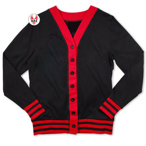 Suéteres Cárdigan de Algodón Chenille con Bordado de Letras Griegas de Manga Larga, Ropa de Moda Personalizada de Delta Sigma para Mujeres - Product Image 3