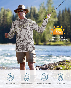 Sudaderas de Pesca con Estampado Personalizado Más Vendidas, Listas para Enviar en 2025, Servicio OEM, Sudaderas para Pescadores con Servicio OEM Personalizado - Product Image 4