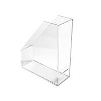 Porte-revues en acrylique transparent Organisateur de bureau en plastique Porte-revues vertical Dossier de bureau | Porte-brochures