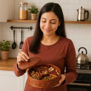 Wooden Spice <b>Container</b> for Home Decoration and <b>Jewelry</b> Box Handcrafted Spice Holder - Product Image 6