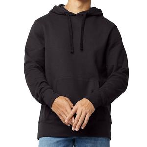 Sudadera con capucha para hombre de talla grande cómoda de Color sólido con cuello redondo y manga larga de algodón 100% más vendida - Product Image 6