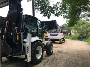 Retroexcavadora de ruedas Hidromek 102 B, máquina multipropósito para trabajos de construcción - Product Image 4