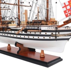 Amerigo Vespucci modelo barco pintado medio productos de artesanía artes y artesanías productos de madera para decoración del hogar artículos de regalo - Product Image 6