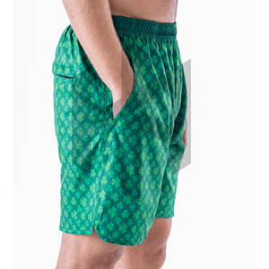 Shorts décontractés légers pour hommes en gros, sublimation, 100% coton, séchage rapide, confortables, taille mi-haute élastique avec cordon de serrage pour - Product Image 2