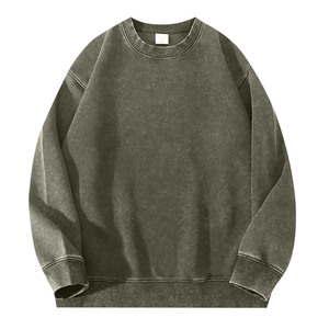 Camiseta Personalizada de Alta Calidad con Lavado Ácido Ecológico para Hombre, 100% Algodón, Camiseta Larga Holgada, Camiseta de Manga Larga con Lavado Ácido Personalizada - Product Image 1