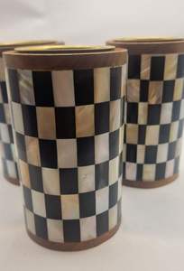 เชิงเทียนไม้แบบฝังกระดูกและทำจากเรซินสำหรับตกแต่งบ้านใช้ในงานเทศกาล - Product Image 4