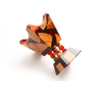 Quemador de incienso de resina en forma de mezquita moderno Premium Plato Bakhoor Premium para hogares islámicos hecho de madera de secoya - Product Image 4