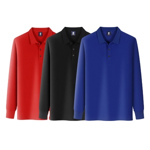 Polo de Manga Larga con Estampado Geométrico Unisex, Traje de Golf Elástico con Decoración de Botones, Tejido de Punto Antibacteriano - Product Image 1