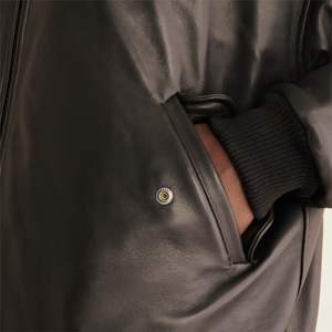 Veste de vol classique en cuir pour homme-Cuir véritable avec design vintage Parfait pour les vêtements décontractés élégants et les passionnés d'aviation - Product Image 4