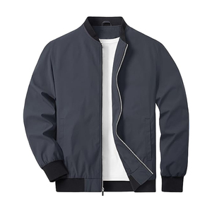Chaqueta Bomber de Manga Larga para Hombre, de Alta Calidad, con Diseño Frontal Reversible, Resistente al Viento y Transpirable, de Lona, para Uso Casual en Invierno - Product Image 1