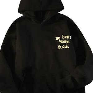 Sweat à capuche surdimensionné imprimé bouffant personnalisé pour hommes poids lourd 400Gsm épaule tombante 3D fabricant 100% coton bouffée sweat à capuche imprimé - Product Image 5